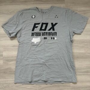 Black Fox Speed Division Youth XL Gray Racing Short Sleeve T-shirt